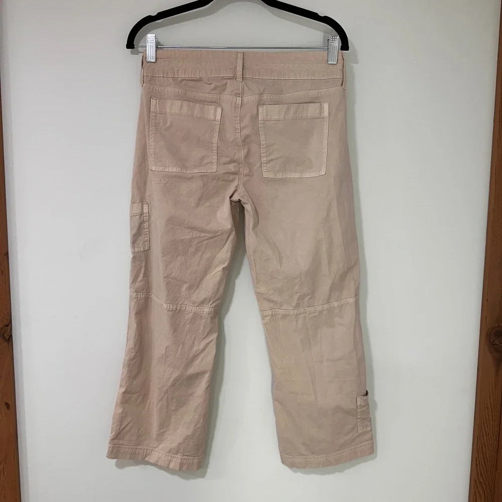 American‎ Eagle Cargo Pants Women 4 Tan Stretch Utility Pockets | Gorpcore